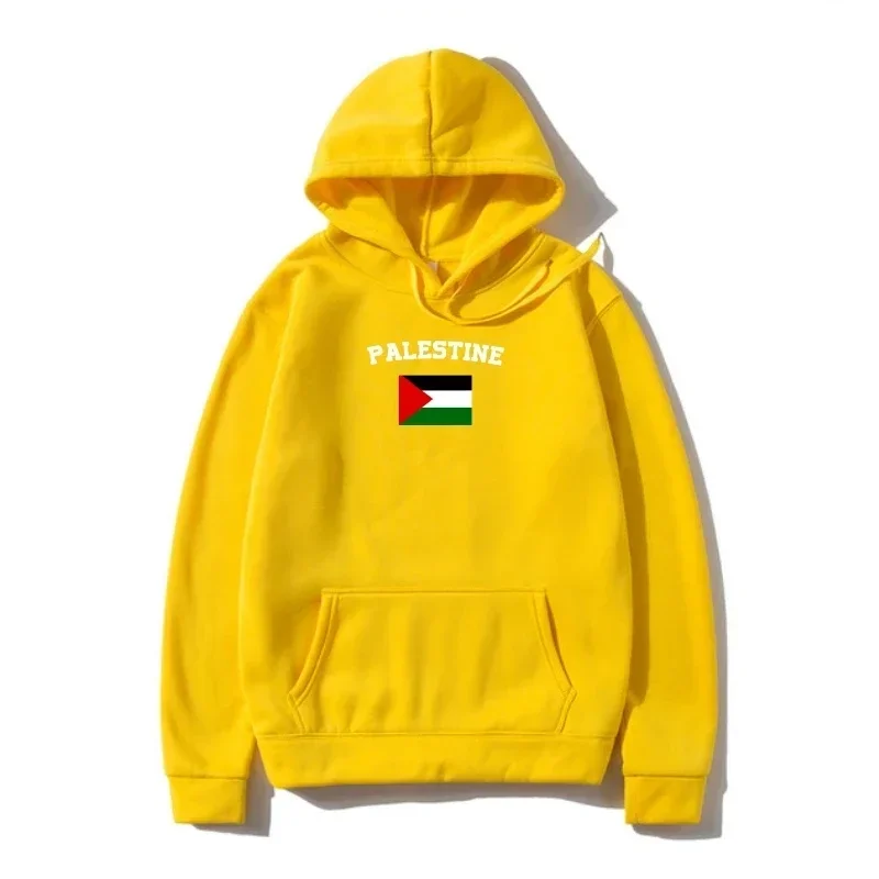 New Loose Hip Hop Harajuku Men\'s Sweatshirt Palestinian Flag Sweatshirt Retro Fall/winter  Palestine Couple Hoodies