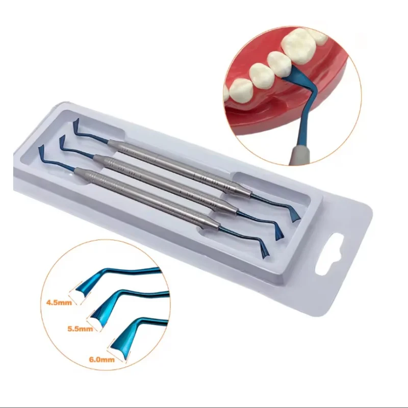 3Pcs Dental Implant Gingival Retraction Set Gingival Retractor Dental Gum Separator Isolation Surgical Tool