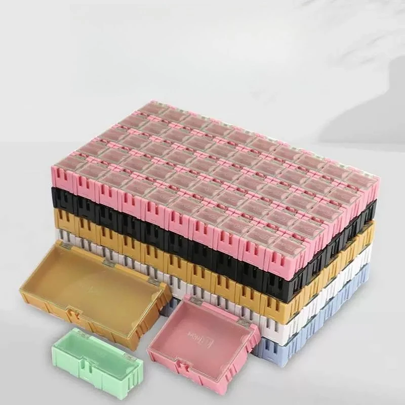 9Pcs Combination SMT Storage Case, IC Chip & Small Resistor Sorting Box, Electronic Parts Classification Organizer