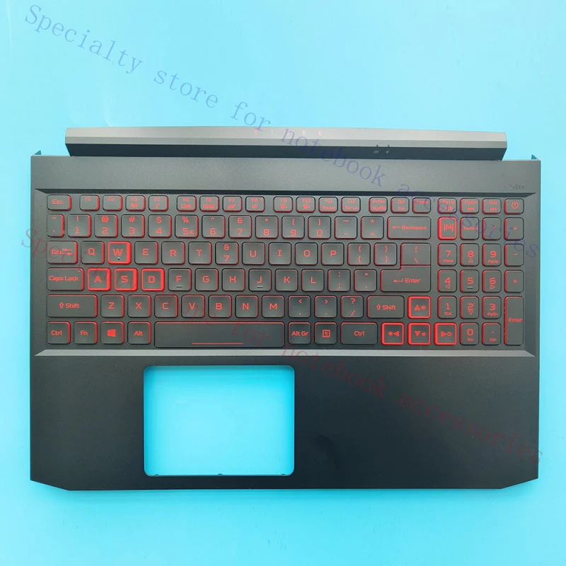 A+  New For Acer Nitro 5 AN515-57 Palmrest with Red Backlit 6B.QEXN2.001 Keyboard