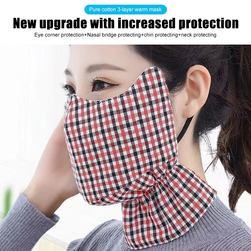 

Cycling Neck Warm Mask Cotton Thickened And Enlarged Cold Breathable Washable Winter