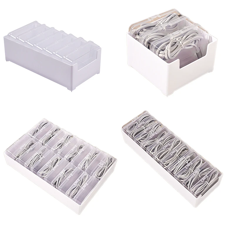 Household Multifunctional Compartmentalized Place Card Organizer Data Cable Organizer Cable Organizer Bag Sundry Organizer