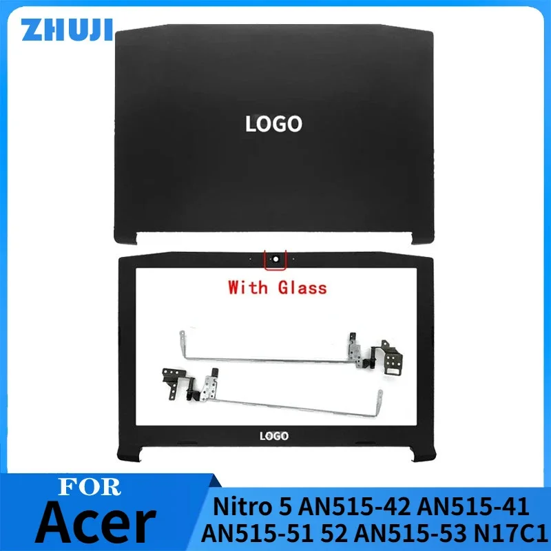 Laptop Case For Acer Nitro 5 AN515-42 AN515-41 AN515-51 AN515- 52 AN515-53 N17C1 LCD Back Cover Front Bezel Hinges Top Housing