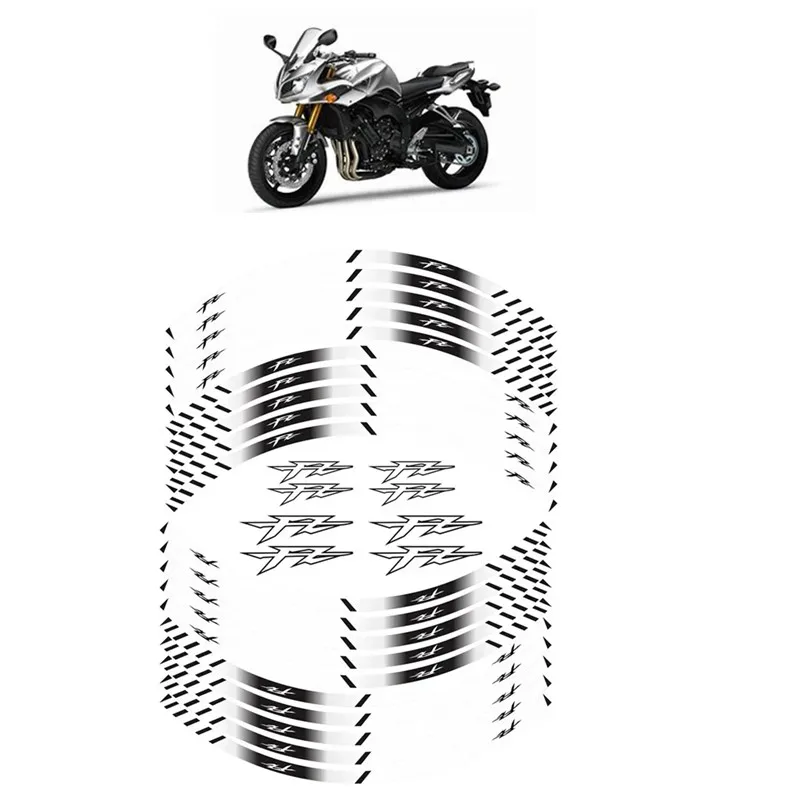 For YAMAHA FZ1 FZ6 N/S FZ8 FZ25 FZ6 FZ150 FZ350 FZ400 FZ7 FZ750 FZ8 Motorcycle Parts Contour Wheel Decoration Decal Sticker - A