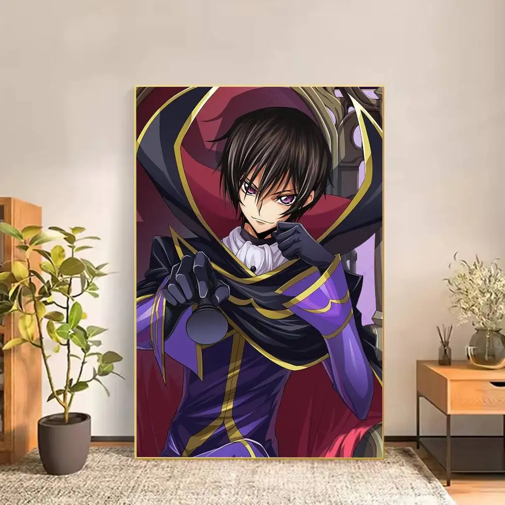 Code Geass Logo Poster Versatile HD Waterproof Wall Art Self-Adhesive Decor for Any Space Ideal Gift