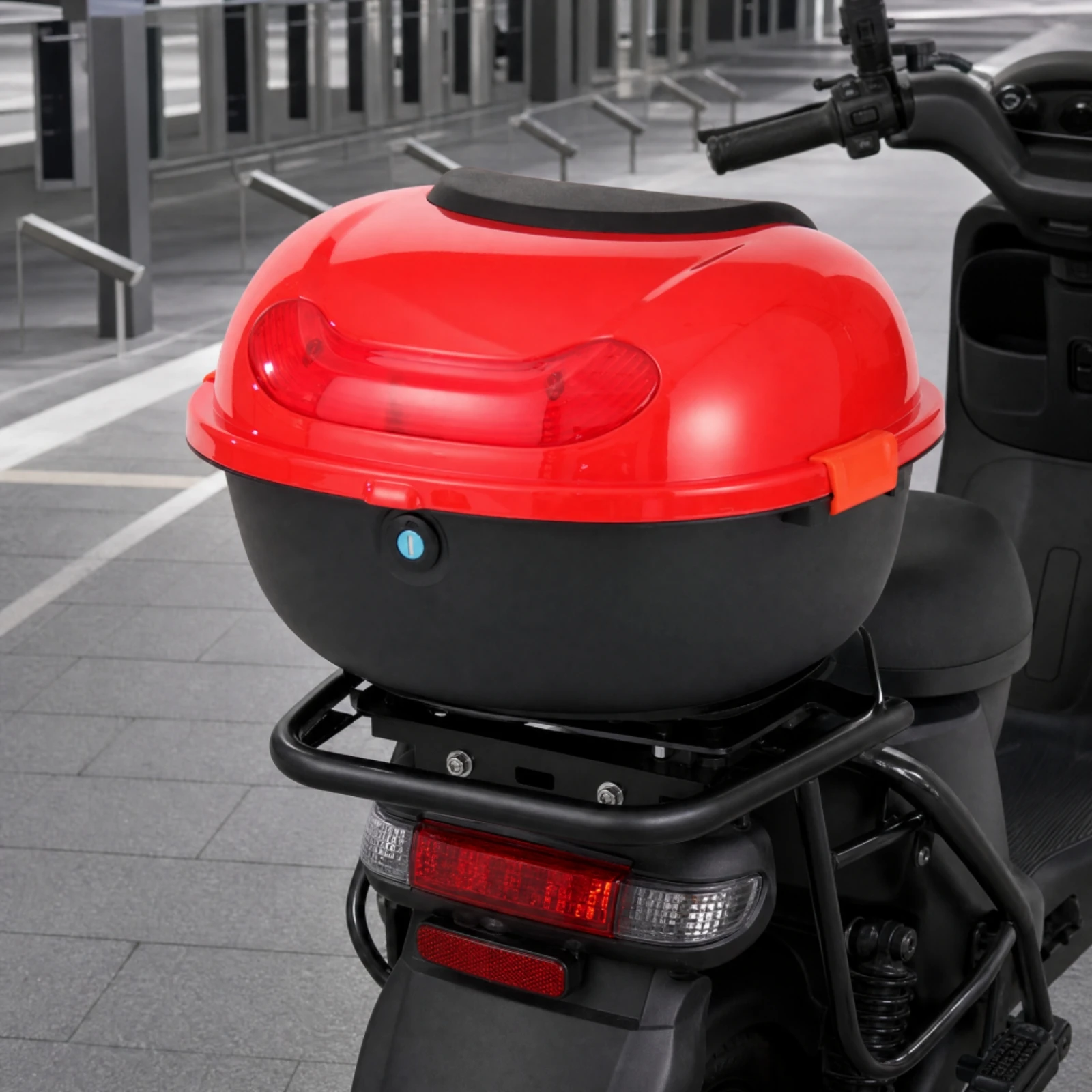 Lockable Rear Storage Trunk Spacious Electric Bike Rear Storage Trunk Electric Bike Tail Box Sturdy User-Friendly