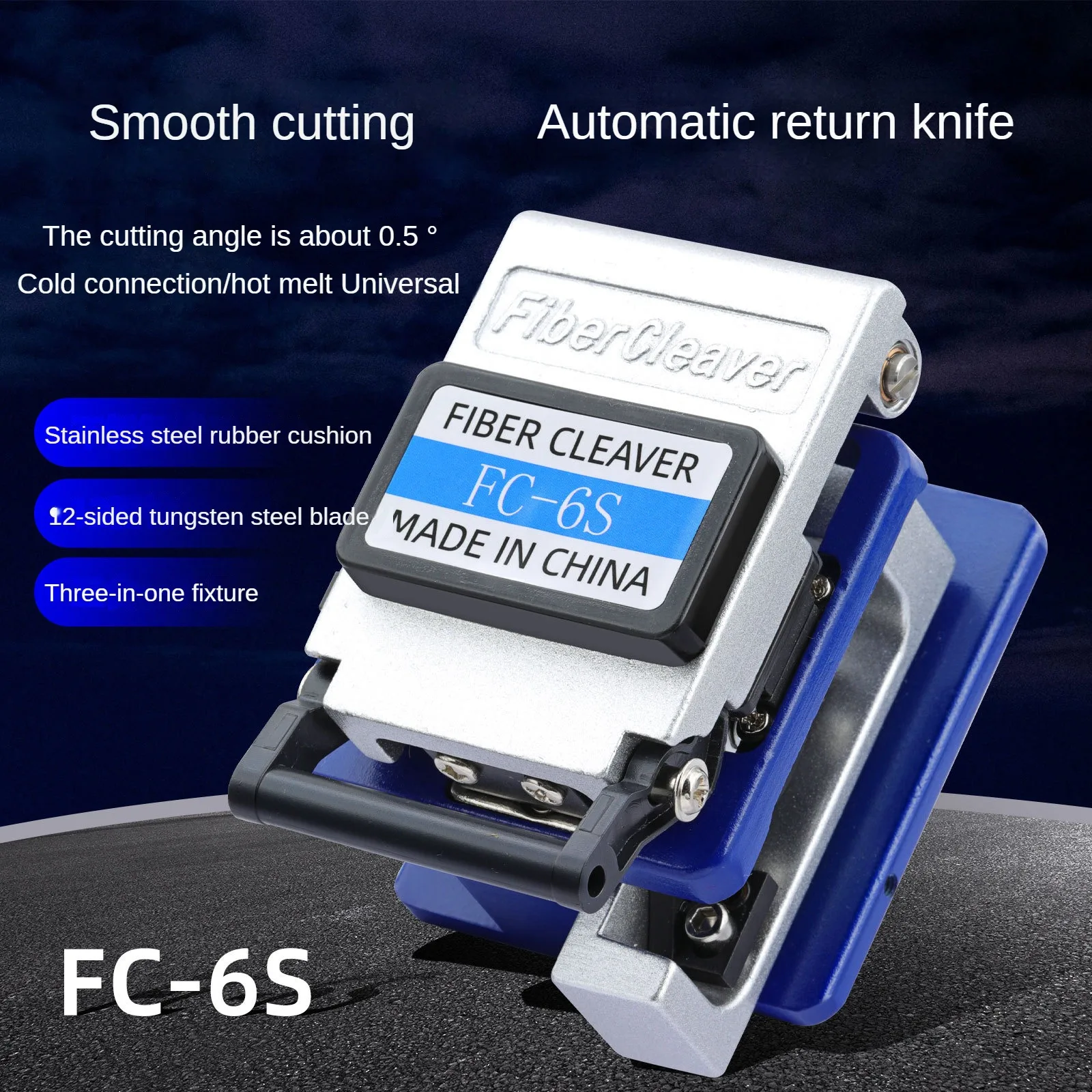 FC-6S High Precision Fusion Cutting Cutter For Fiber Optic Cutting Hot Melt FTTH Automatic Return Cutter For Fiber Optic Cutting