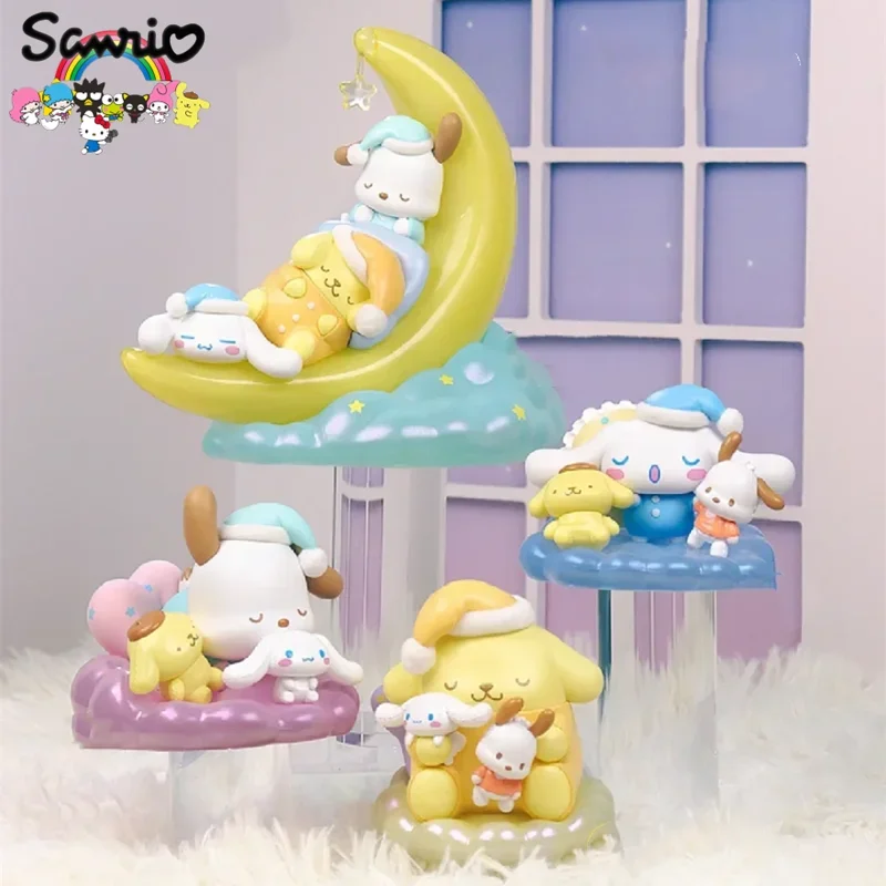 Sanrio A Sweet Dream Series Elevator Night Light Blind Box Pompompurin Cinnamoroll Pachacco Kawaii Children's Toy Birthday Gift