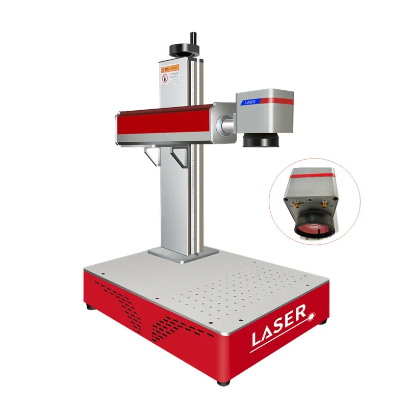 Mini Optical Fiber MAX Raycus JPT 20W 30W 50W 100W Optic Laser Marking Wood Leather Metal Glass Engraving Milling Machine