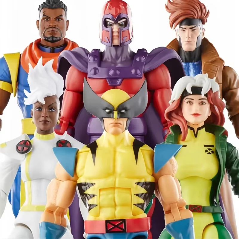 

New Arrival Hot Sale Legends Retro X-Men 97 Bishop Magneto Rogue Gambit Wolverine Storm 6" Action Figure Model Boy Doll Toy Gift