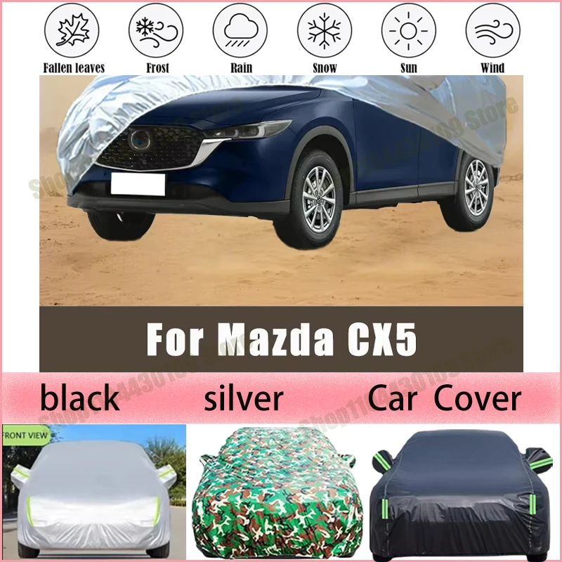 

Всепогодный чехол для автомобиля Mazda CX5 210T из полиэстера, водонепроницаемый, с защитой от УФ-излучения и пыли, для наружного использования