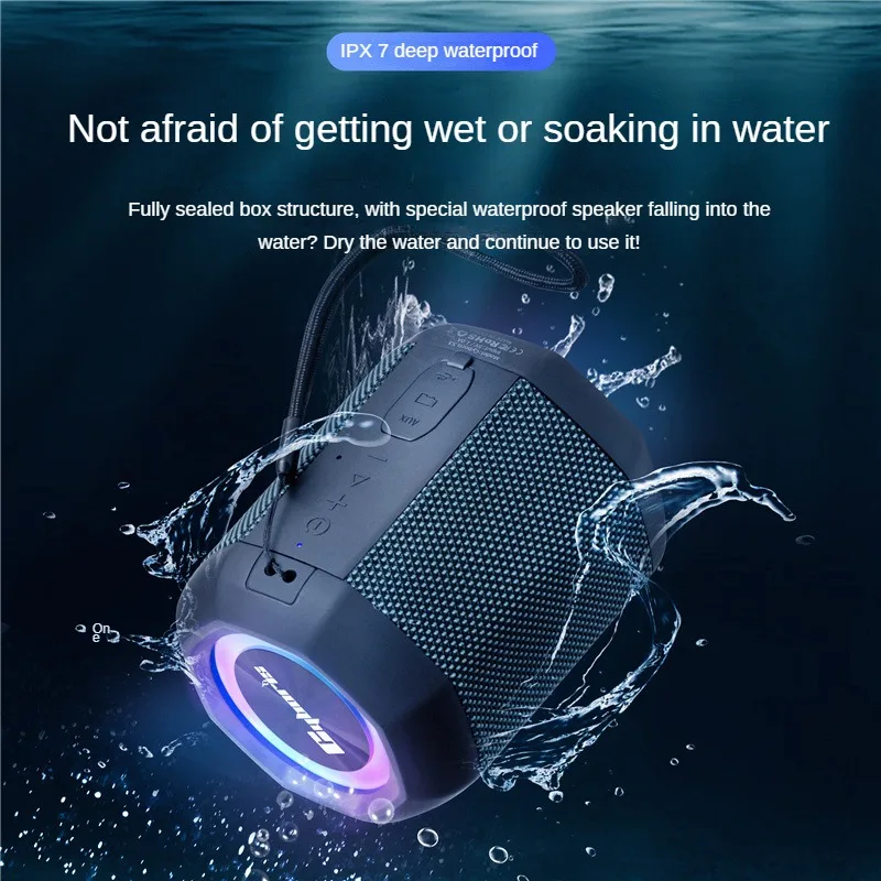 Cyboris S3 15W Bluetooth Color Light Speaker IPX7 Waterproof Phone Computer Speaker Mini Outdoor Portable Bicycle Sports