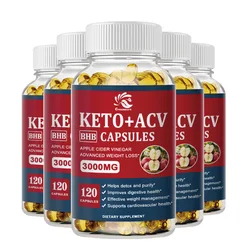 Greensure Keto Apple Cider Vinegar Capsule ACV Supports Digestion,Metabolism, Detox & Cleansing - 60/120 Capsules