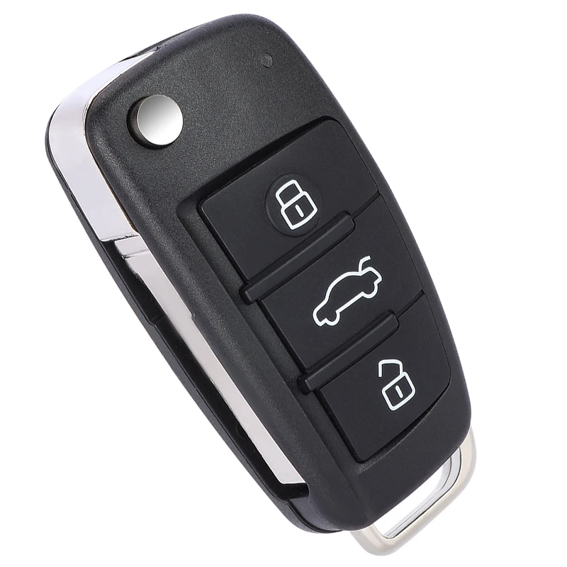 KEYECU ASK 315MHz MQB48 칩 P/N: 81A 837 220J NBGFS1271M 키리스 고 플립 리모컨 키 폽 아우디 A3 2013 2014 2015 2016 2017용