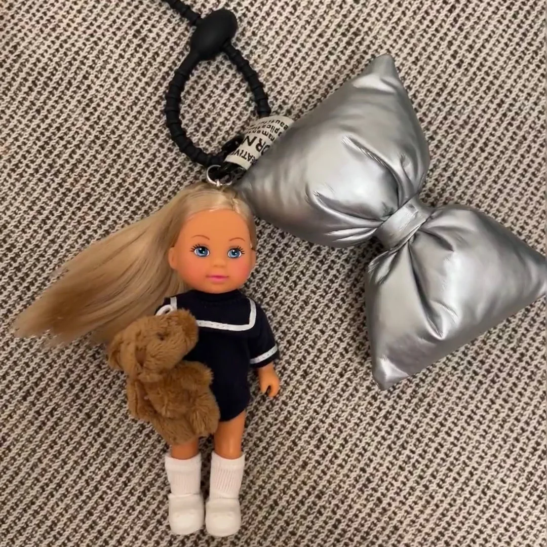 Warm Daily Cute Doll Pendant Hanging Backpack Ornament DIY Change Clothes Bag Charm Car Key Ring Bag Decoration for Doll