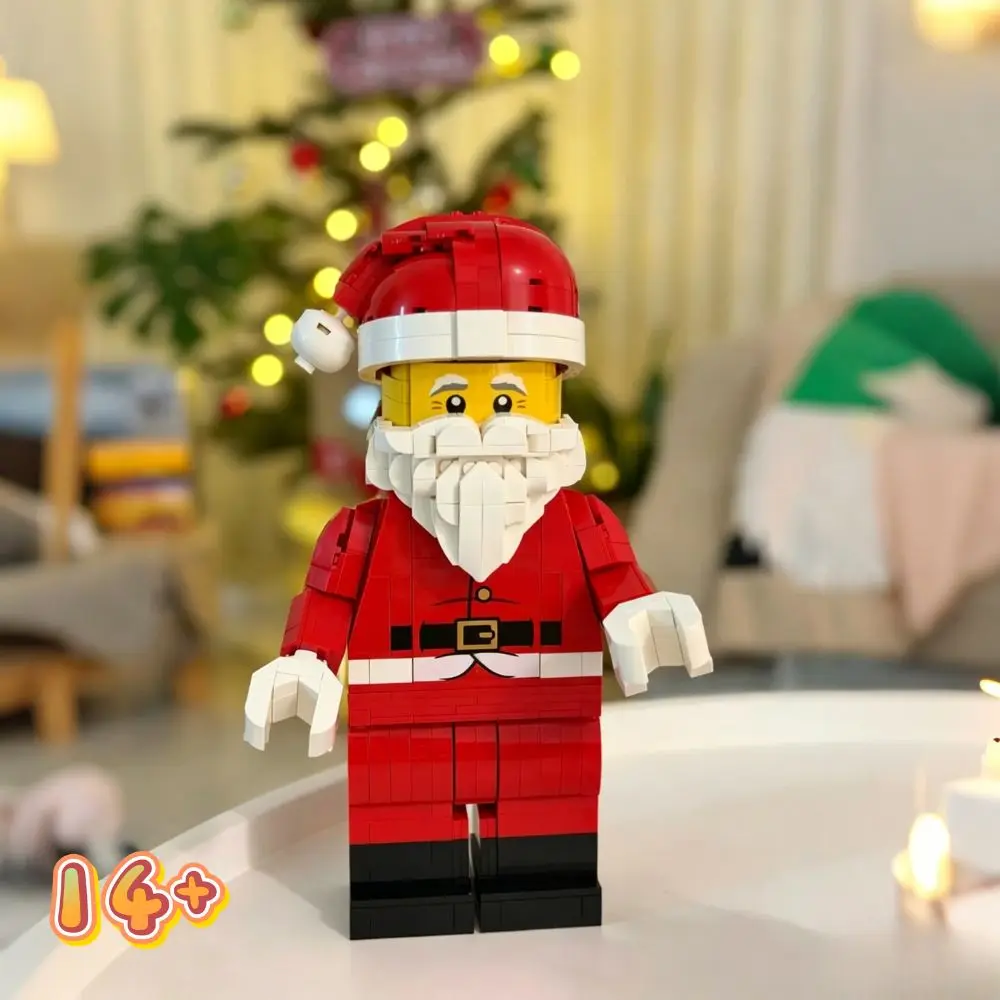 761pcs Hot Toy Scaled Santa Minifigure Building Block Assemble Puzzle Model Holiday Birthday Christmas Gifts for Friends
