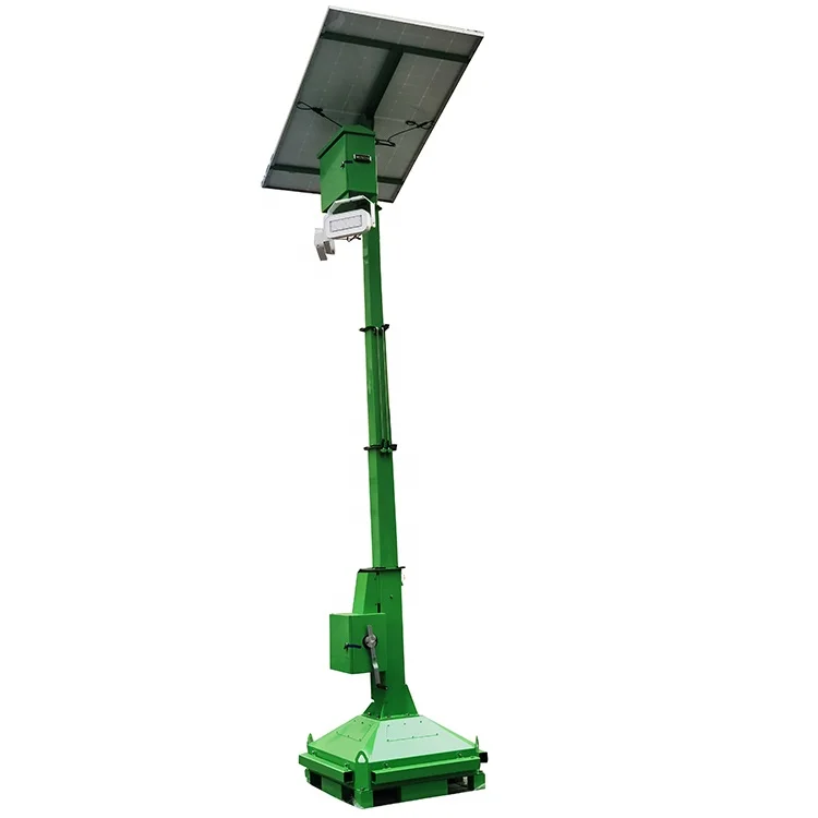 Renewable Solar Power Led Lighting Tower for Temporary Event Space Lighting at Night