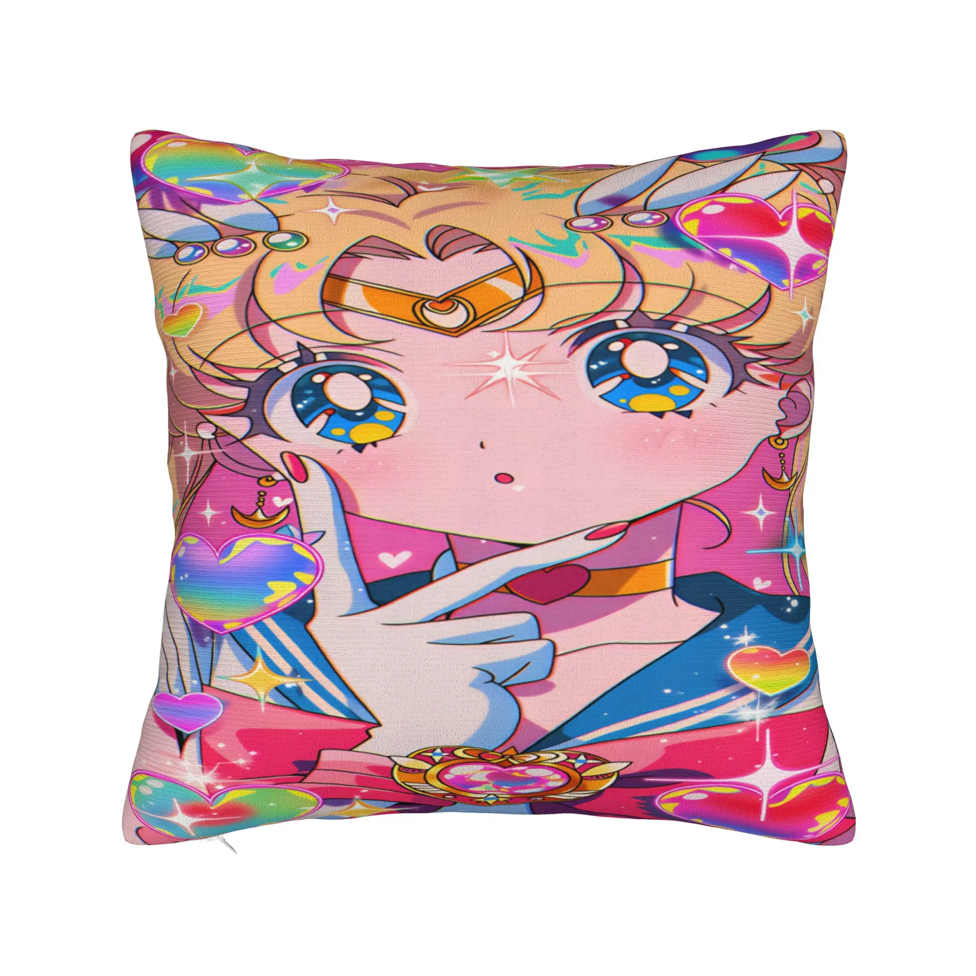 Pillow Cover S-Sailor Moons  Vintage Pillow Case For Sofa Car Home Decor Pillowcases