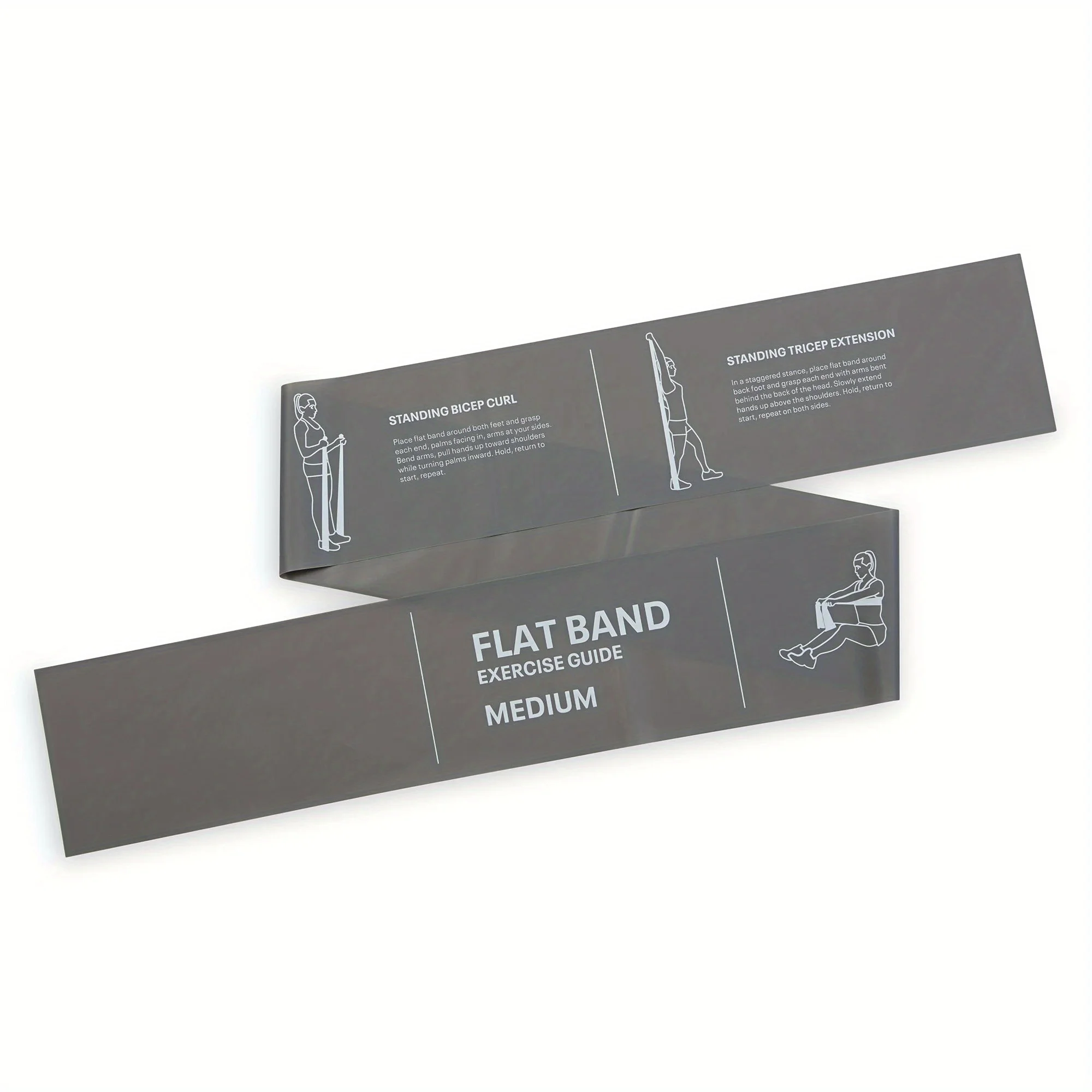 3 أشرطة مسطحة: أربطة مقاومة خفيفة ومتوسطة وثقيلة للعلاج الطبيعي والتدريبات المنزلية وتدريبات القوة.