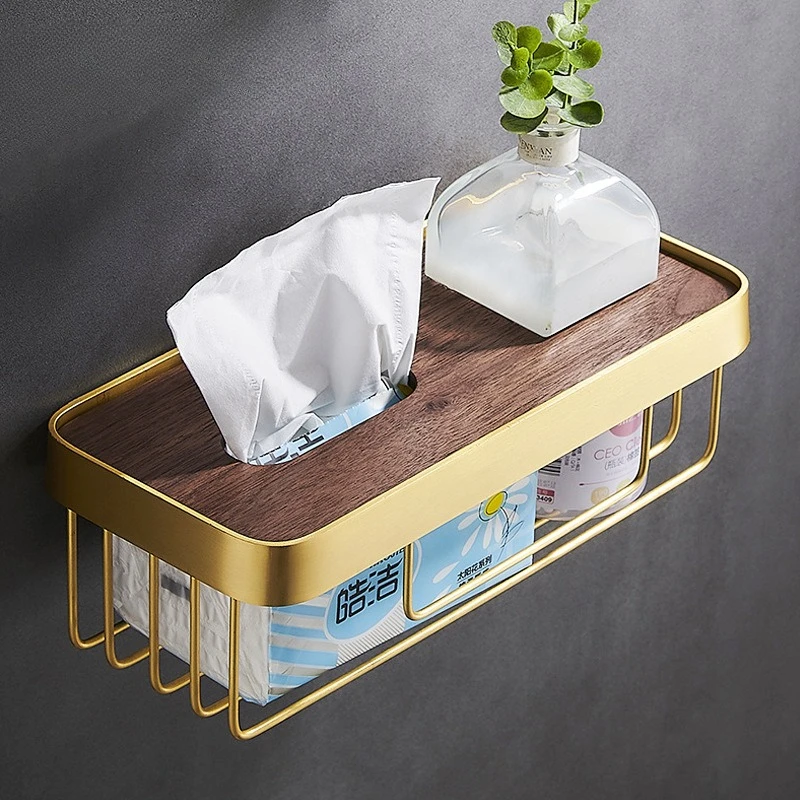 

Black walnut toilet paper holder for bathroom in hotels, wall-mounted toilet paper holder, toilet paper basket, tissue box