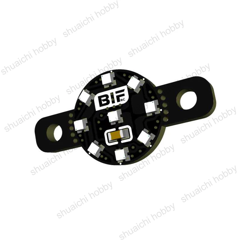 3PCS FPV Drone LED Light Board WS2812 Lamp Bead 3.3-5V Input 15mm Mounting Hole Distance for RC Car DIY Modification Accessories