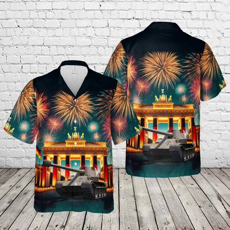 

Гавайская рубашка с немецким уникальным узором для мужчин, Германия, блузка с короткими рукавами и 3D принтом, летние повседневные свободные рубашки Aloha