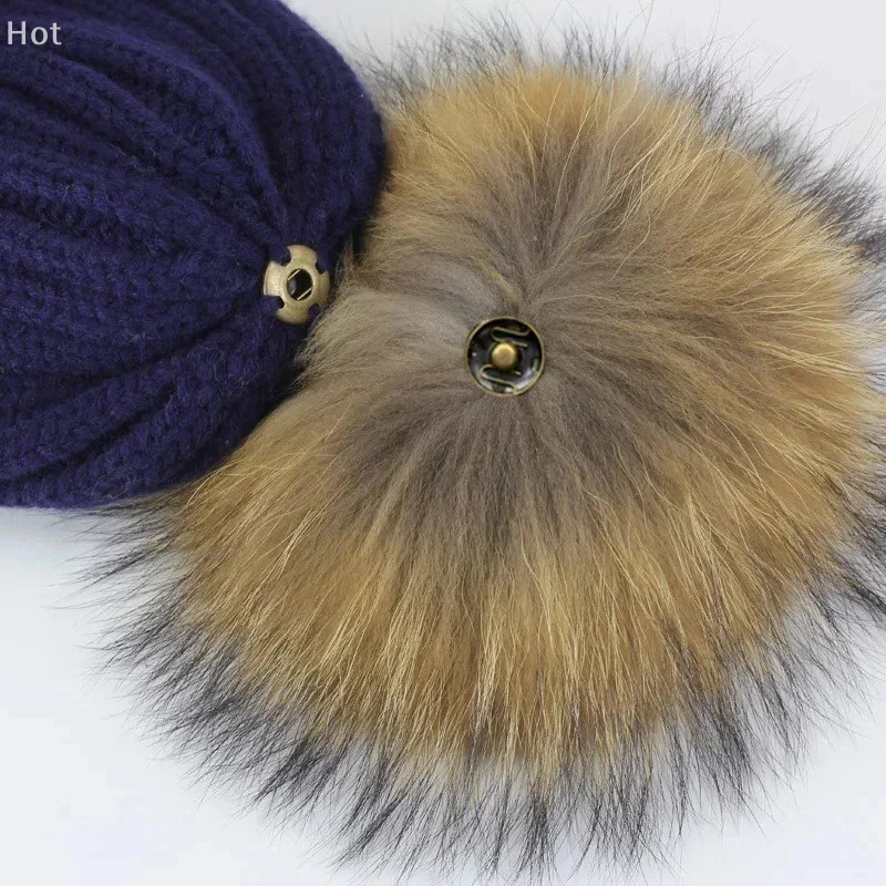 12cm bola de cabelo de pelúcia com botão de pressão macio falso pele de raposa pompons diy gorro do bebê chapéus sapatos artesanato acessórios decorativos