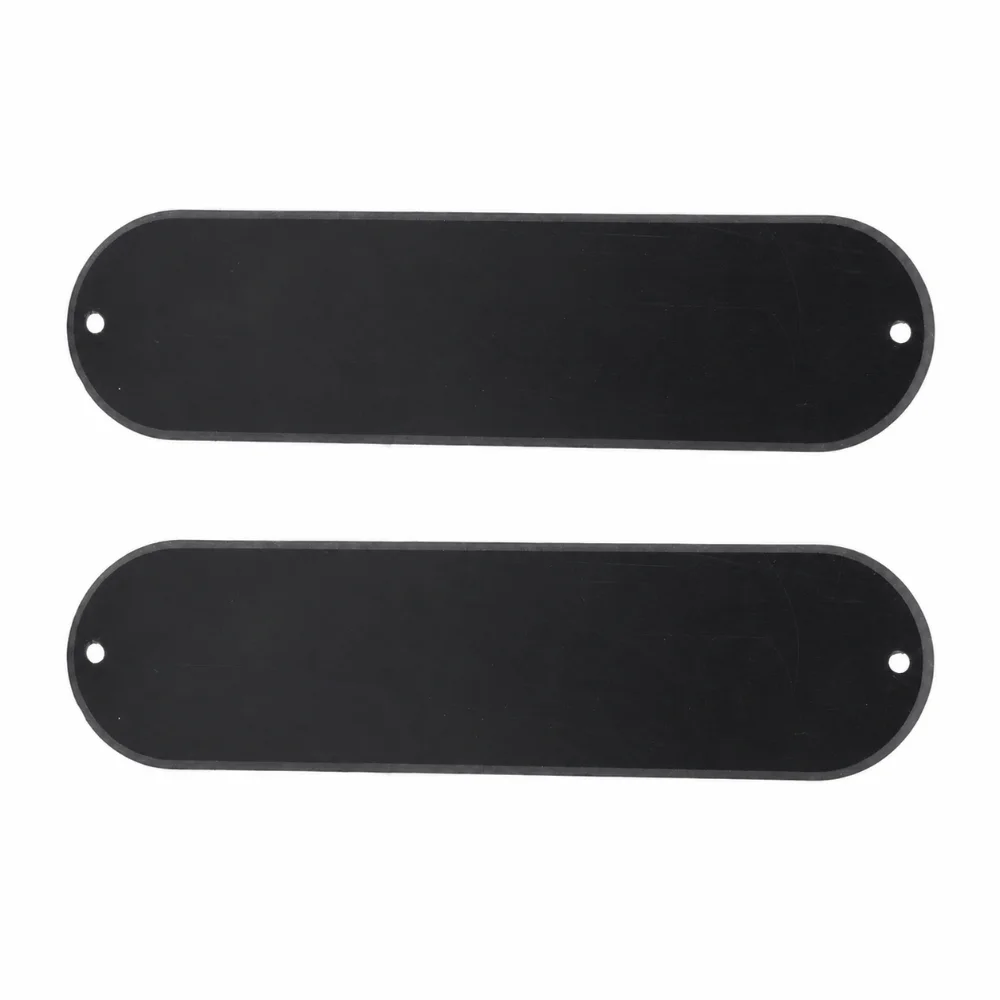 2PCS Polymer material Material Blank Back Plate 2 Hole Style Black Guitar Back Cover Electric Guitar Blank Plate Electric Guitar