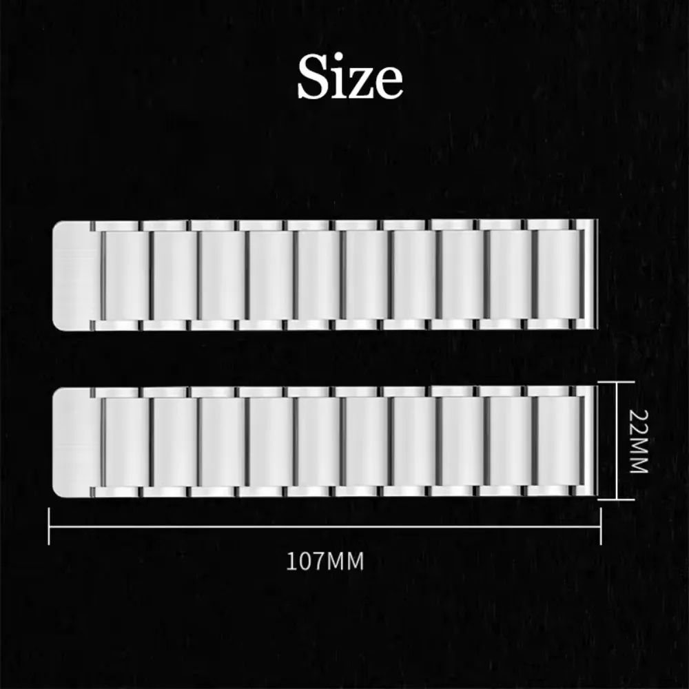 حزام معدني 22 ملم لساعة سامسونج 3/جير S3/ساعة هواوي GT5 46 ملم سوار مغناطيسي مريح من الفولاذ المقاوم للصدأ لساعة Amazfit GTR 3 Correa