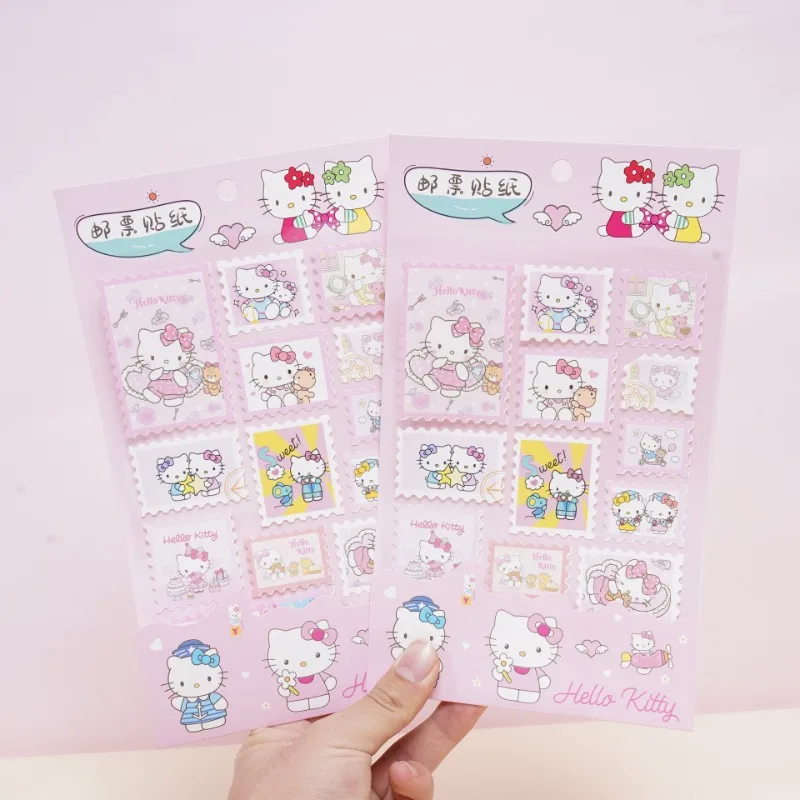 

Cute Hello Kitty Toy Stickers Kawaii Cartoon Anime Furniture Accessories Desktop Decoration Student Girl Gift Wholesale