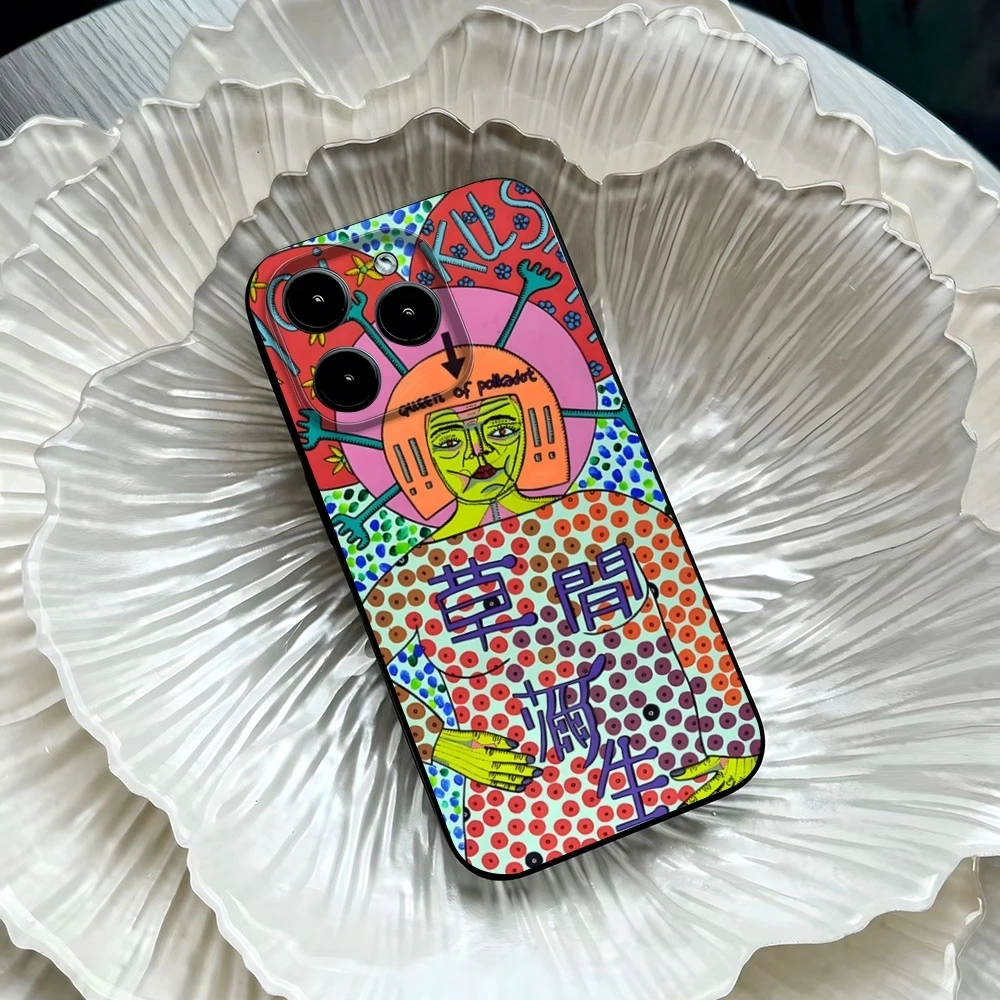 Pumpkin Yayoi Kusama Phone Case For Iphone 15 12 16 14 Music Se 2020 2022 Pro Max 11 13 Xr X Xs Mini Plus Hot 2024 Funda Shell