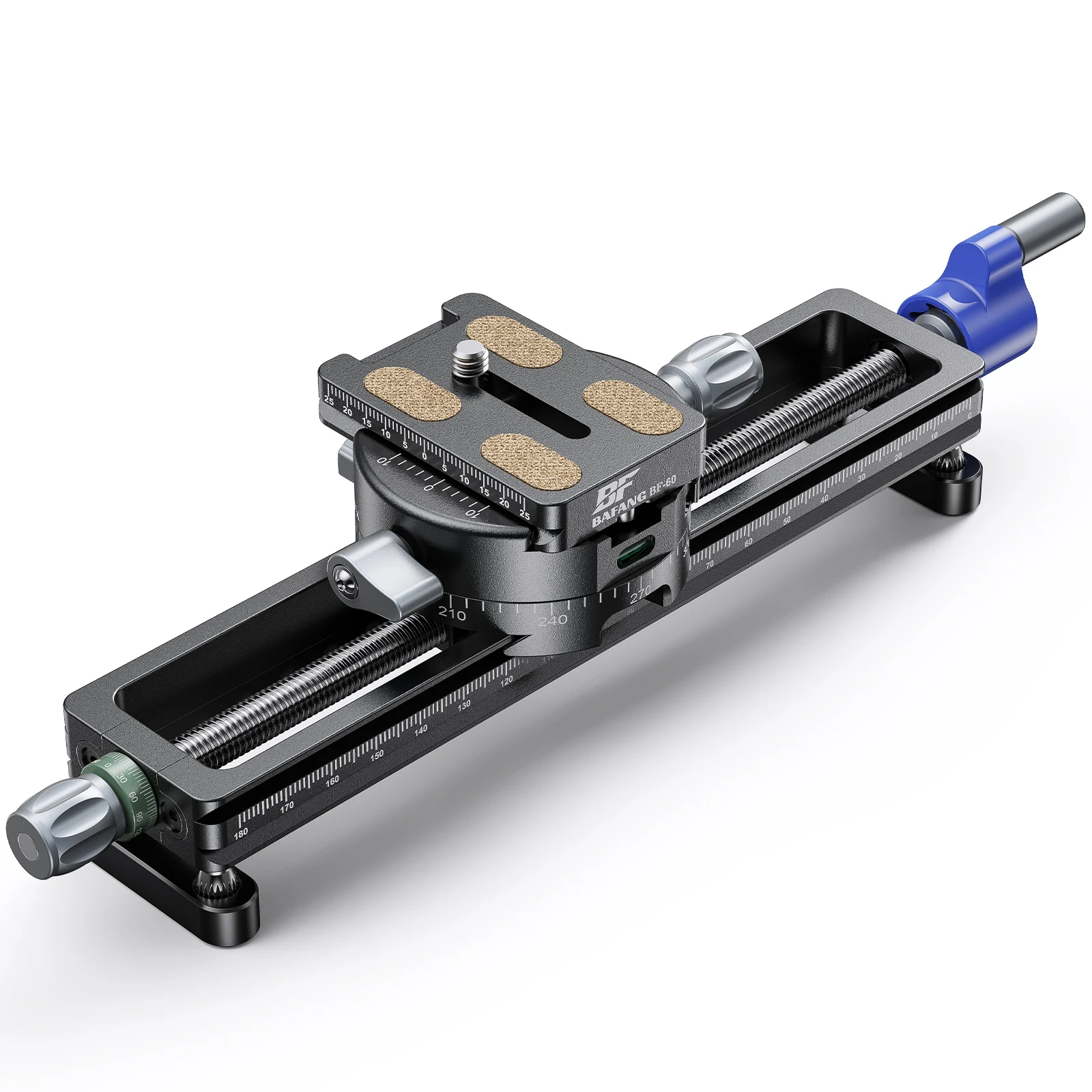 Camera Slider Dolly Rail Track Slider with Fine-Tune Screw Knob Crank & 360º Rotating Pan 150mm/180mm Aluminum Camera Rail Slide