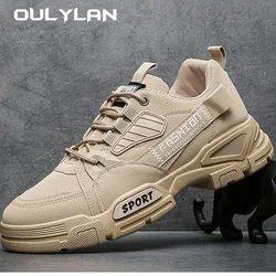 OULYLAN 2024 Spring New Work Shoes Men Labor Protection Shoes Mens Casual Shoes 2024 British Low Top Trendy Sports Men's Shoes