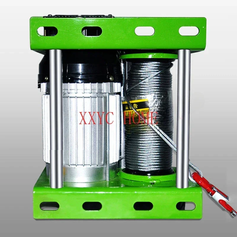 Electric Winch 400kg/600kg Electric Hoist 30M Steel Wire Rope Windlass Winding Engine Elevator Household Building Crane 1.4KW