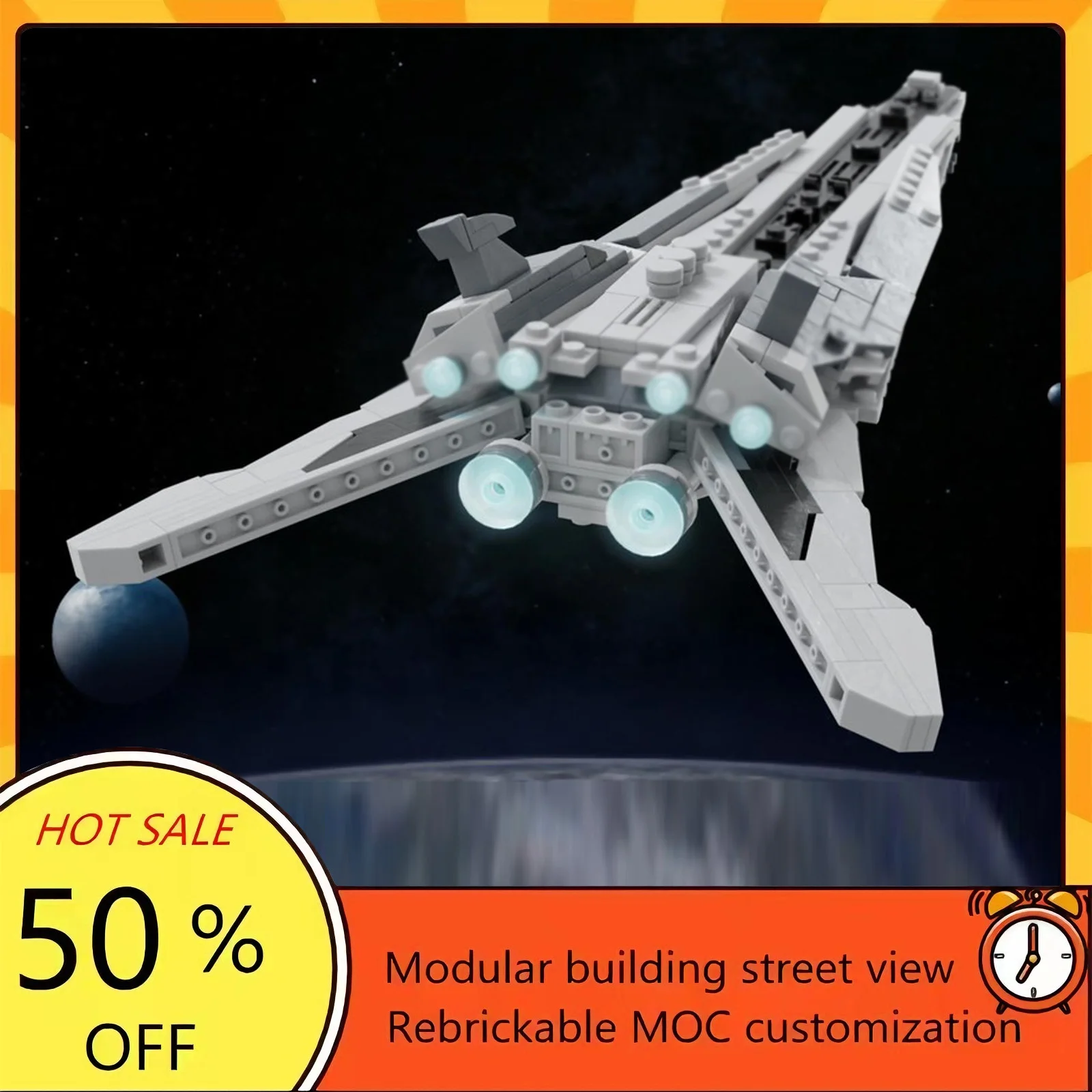 

392PCS Popular Space War Movie Model MOC Building Bricks Spaceship Modular Technology Gifts Holiday Assemble Children Toy Suit