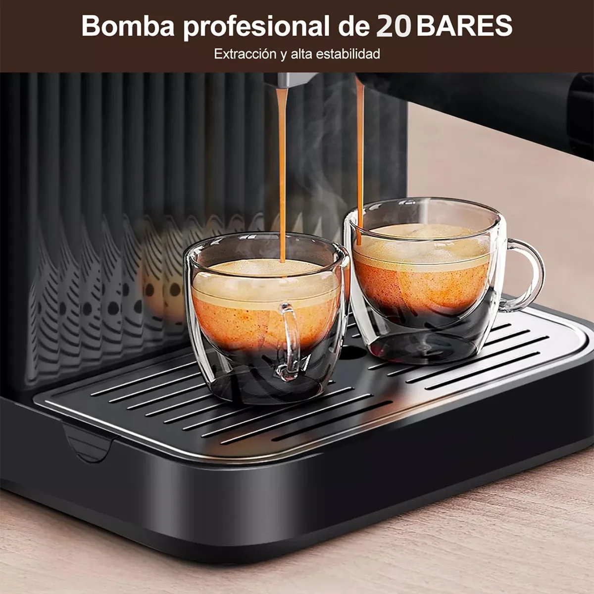 ماكينة صنع الاسبريسو الكهربائية المهنية ماكينة صنع قهوة اسبريسو الإيطالية شبه الإيطالية كابتشينو الحليب Frother ماكينات القهوة 20Bar #4