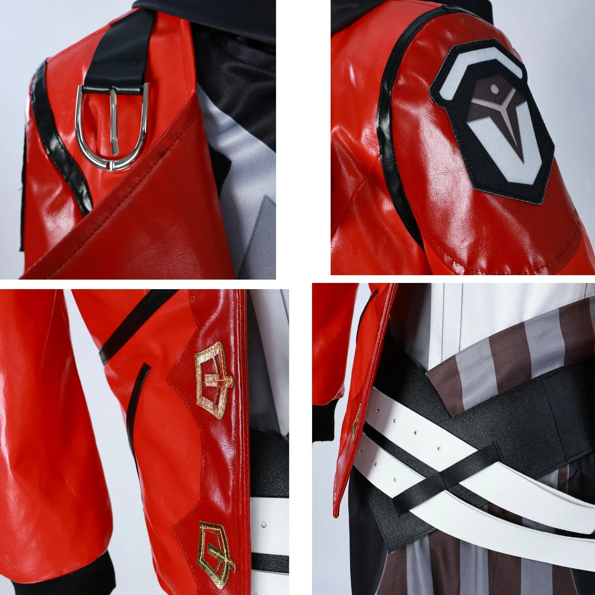 Vi Cosplay Game LOL Arcane Costume Piltover Enforcer Outfit Vi Uniform Red Wig Suit Halloween Carnival Role Play Costume