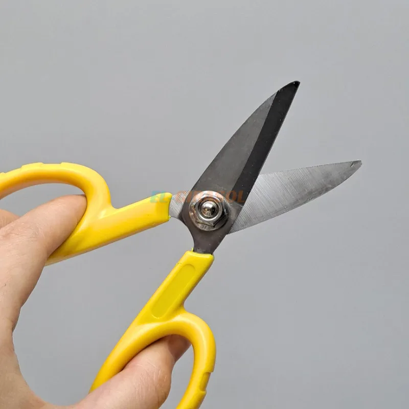 Nożyce Miller Tools Sawtooth Kevlar do cięcia włókien światłowodowych, miedzianych przewodów i narzędzie do zdejmowania izolacji z włókna aramidowego. — zdjęcie produktu 4