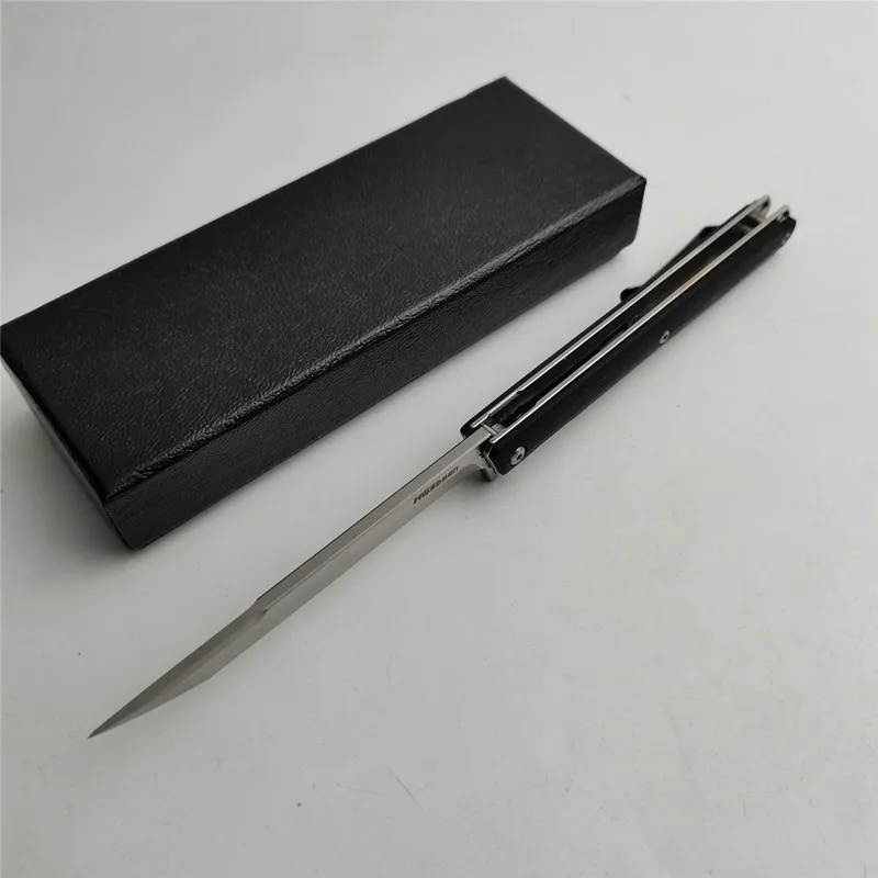 KESIWO J149 Folding PEN Knife D2 Survival Pocket Small Flipper G10 Handle Portable Outdoor Rescue Gift Fruit Camping EDC Knife view 5