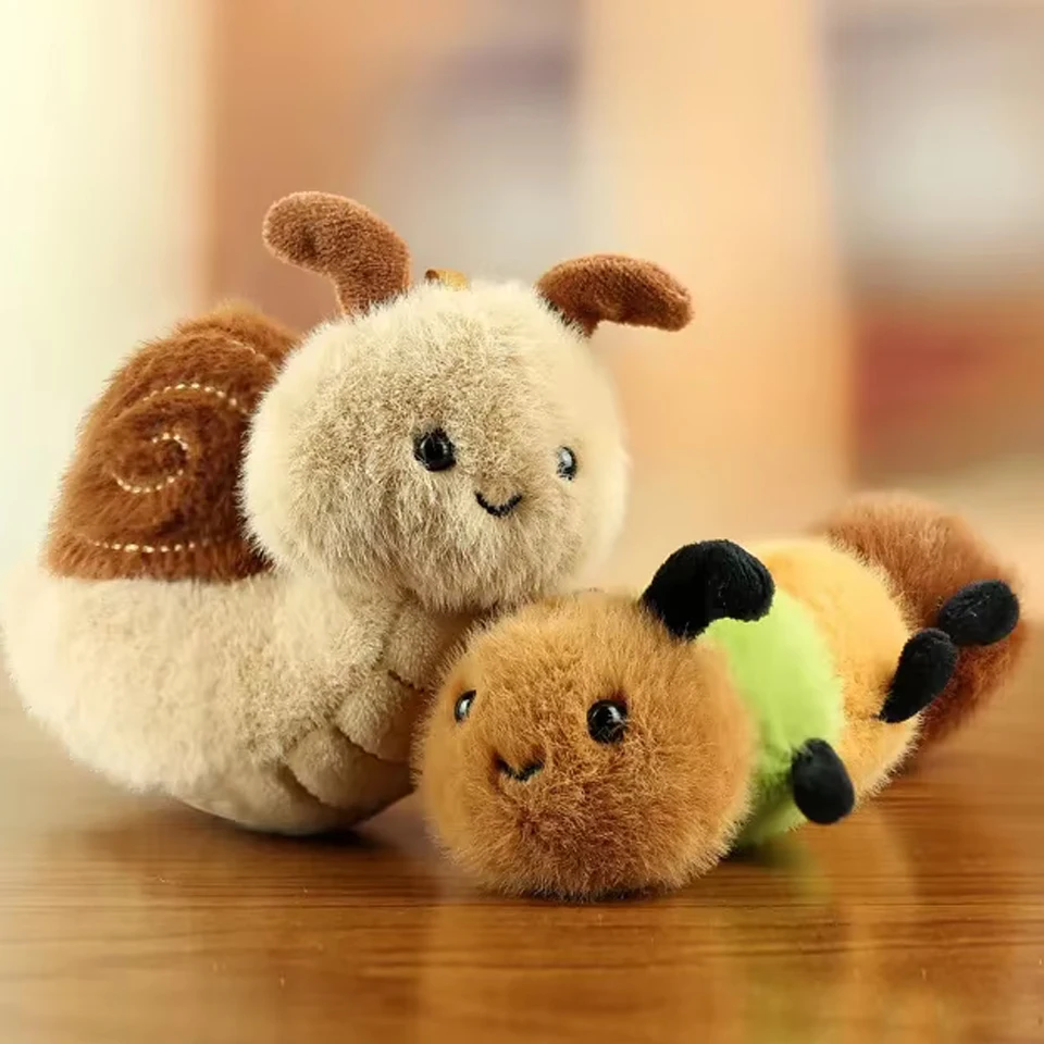 ZAKOL Simulation Insect Pendant Plush Stuffed Doll Toy Cute Cartoon Bug Spider Bee Plush Doll Bag Decor Pendant Creative Gift