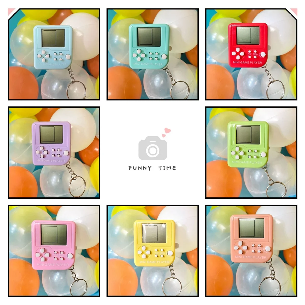 12Pcs Party Favors Keychains for Kids Video Game Keychains for Backpack Birthday School Party Favor Supplies Key Chains