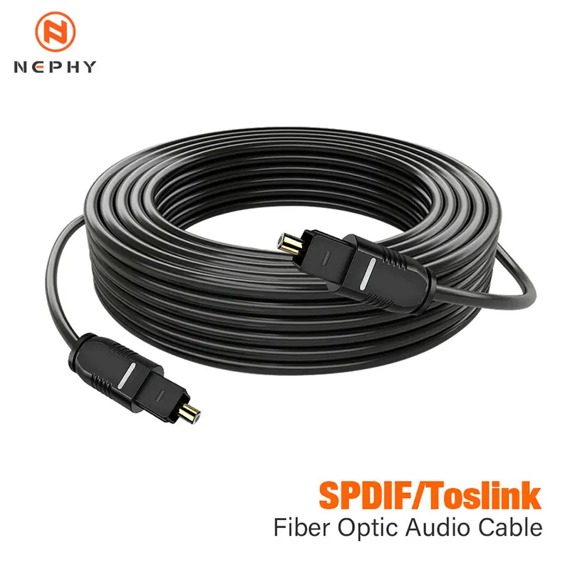SPDIF MD DVD Gold-Plated Cable 1m 2m 3m 5m 10M 20M 30M For Toslink Gold-Plated Digital Fiber Optical Audio Cable High Quality