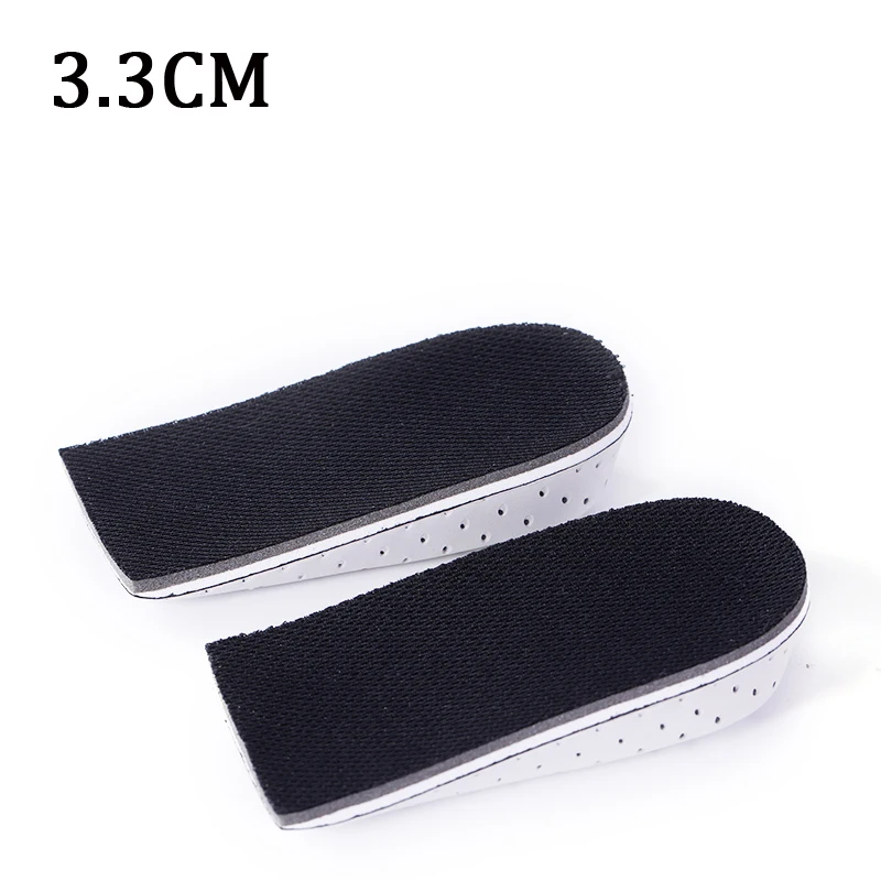 1 Paar Einlegesohlen zur Erhöhung der Höhe, Unisex-Schuhe, Einlegesohle, Höhenlift, verstellbarer Schnitt, Schuh-Ferseneinsatz, größere Unterstützung, saugfähige Fußpolster