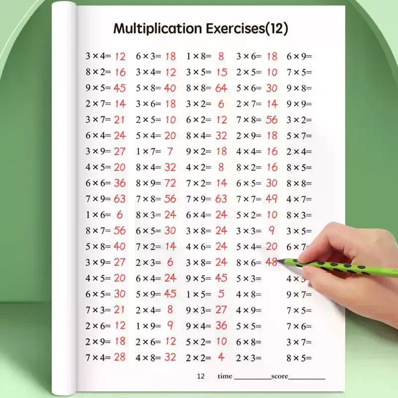 Multiplication And Division Workbook Math Practice Book: Boost Calculation Skills Educational Brain Development
