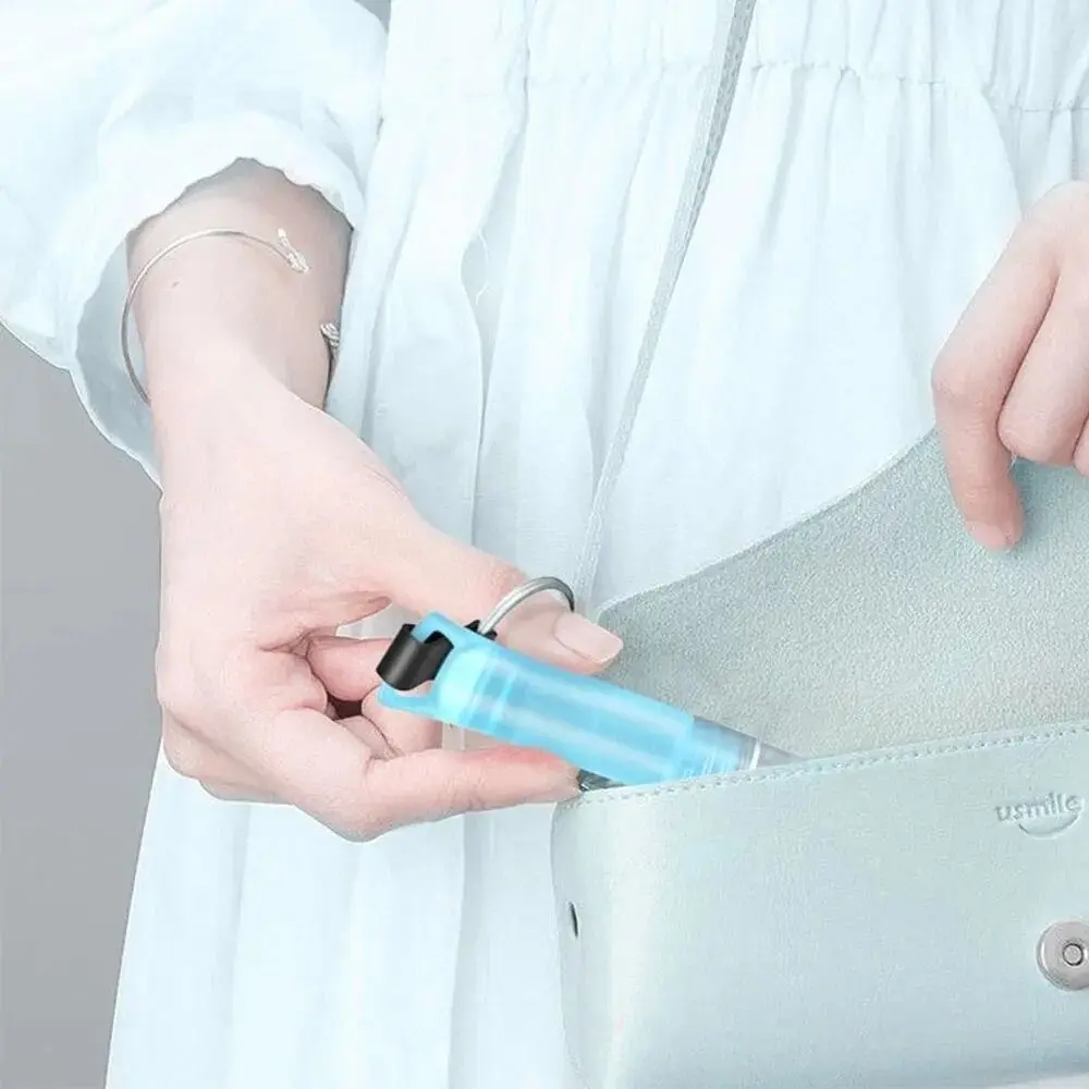 クリエイティブな新型プレス式エレベーターボトルペン型キーホルダー付きスプレーボトル携帯用3MLスプレーボトル男女兼用