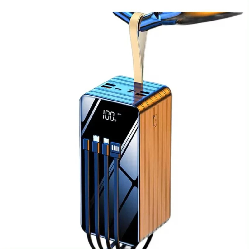 

Large capacity power pack 100000 mAh 80000 mAh portable charger built-in cable shared power pack