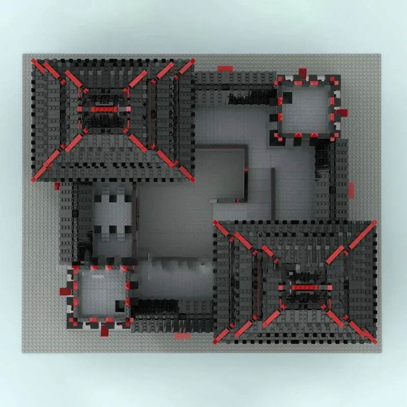 2025 Nieuwe Moc Bouwstenen Model Architectuur Kasteel Paviljoenen Modulaire Bouwstenen Gift Kinderspeelgoed DIY Montage Set