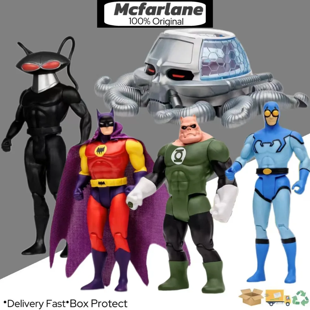 McFarlane Super Power Series Blue Beetle Spacecraft Brain Devil Batman Collection Character Animation Collection Model Toy Gift