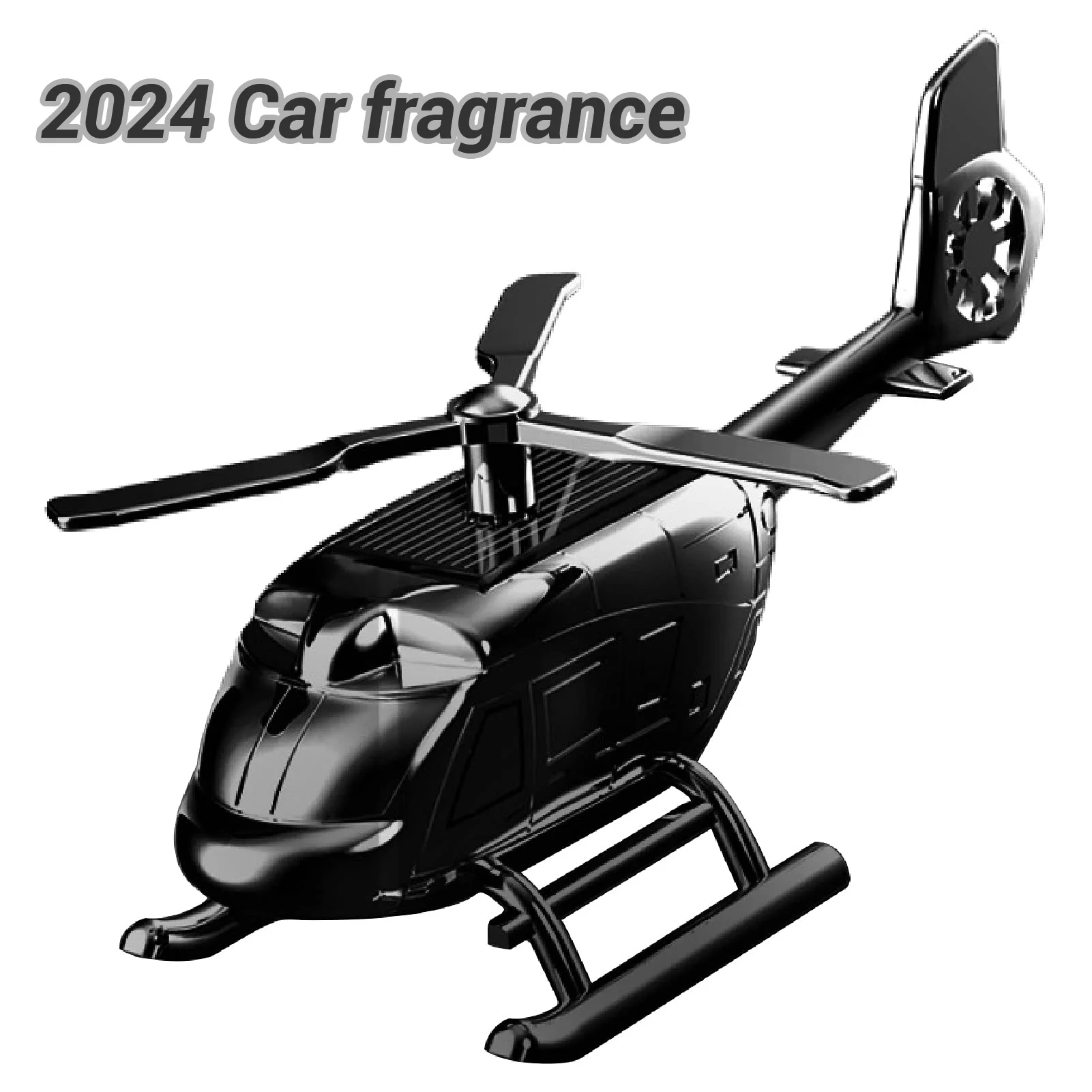 Car Air Freshener Solar Mini Rotary Helicopter,Zinc Alloy Aromatherapy Car Perfume Diffuser,Ornament for Vehicles Fragrance