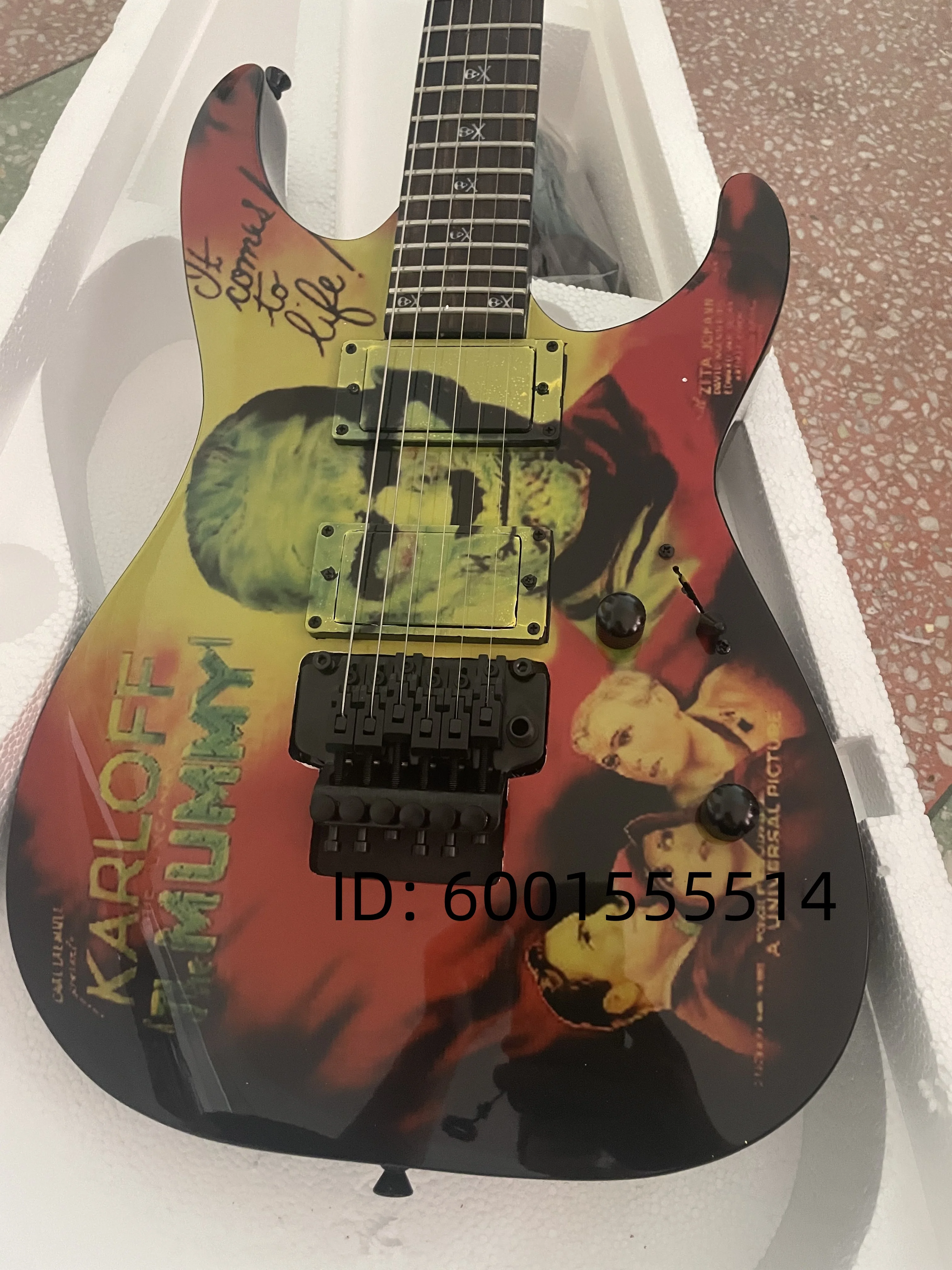 توصيل 25-35 يومًا) أرسل غدًا متجر ESP المخصص KH-2 Ouija Kirk Hammett Synthia Electric Guitar #1